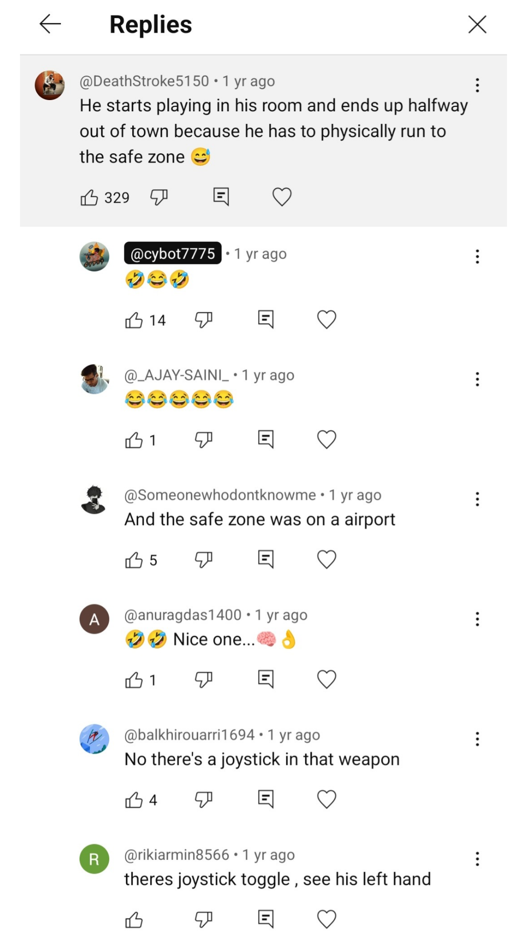 User message